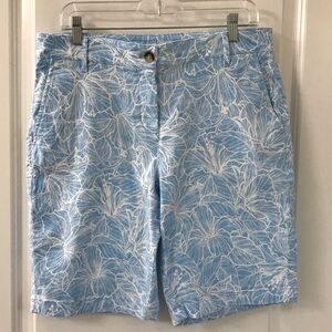 Tommy Bahama Blue and White Floral Shorts